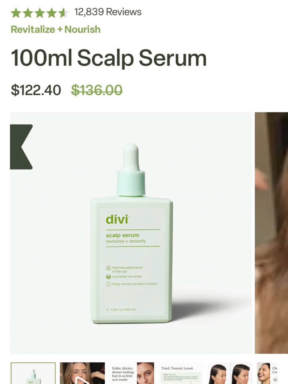 Divi Scalp Serum – Light Green Scalp Treatment 100ml